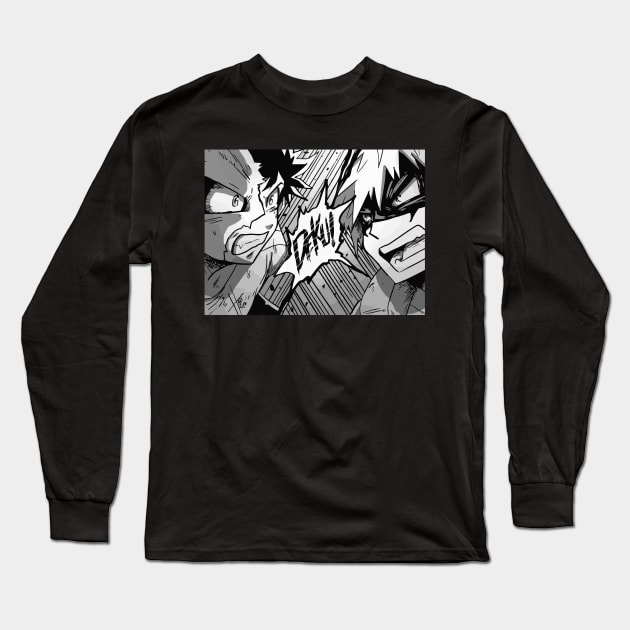 Deku vs Bakugo Long Sleeve T-Shirt by DudelArt